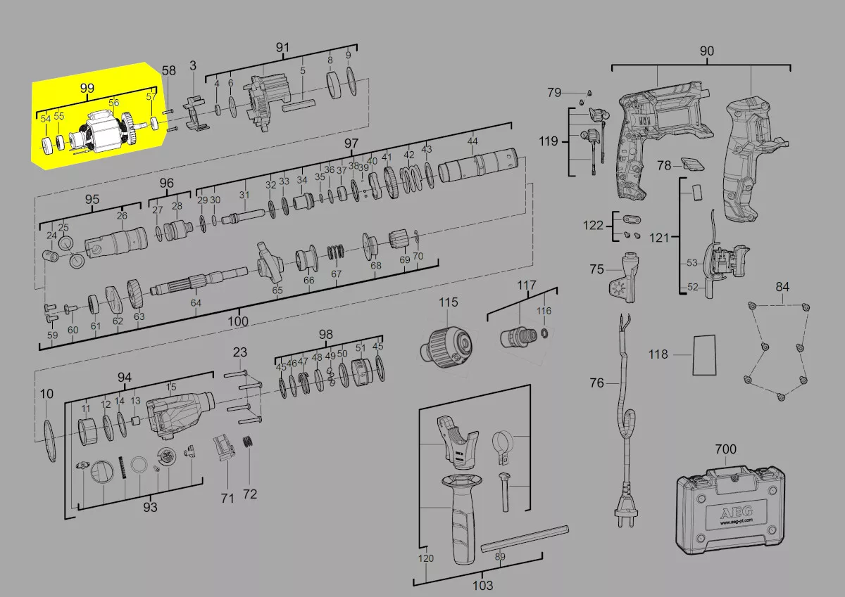 Moteur réf. 4931454488 AEG